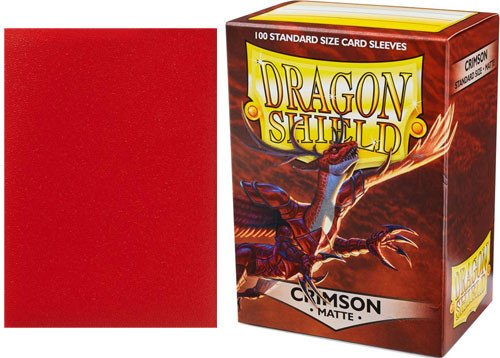 Dragon Shield Sleeves: Matte Crimson (Box Of 100)