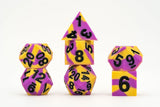FanRoll by Metallic Dice Games 16mm Pride Sharp Edge Silicone Rubber Poly Dice Set: Intersex
