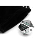 Countdown D20 22mm Metal with Bag SVgr
