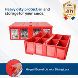 BCW SUPPLIES: 3200-CT CARD BIN RED (1-CCB-3200-RED)