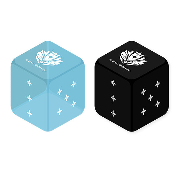 Hololive OCG: Dice Set- Light Blue & Black (2-piece set)
