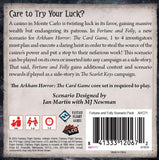 Arkham Horror: The Card Game - Fortune and Folly Scenario Pack for Ages 14 and up, from Asmodee