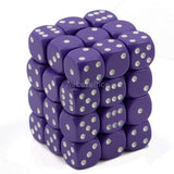 Dice 36 Opaque Purple 12mm D6 Dice Block