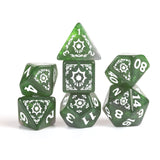 Dungeons & Dragons: D&D Adventure Dice: Cleric - Green - 15pc RPG Die Set, Class Symbols, Roleplaying Game Accessory, Sirius Dice, Officially Licensed