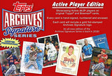 2018 Topps Archives Signature Series Baseball Active: Hobby Box - 1 pack of 1 buyback autographed card
