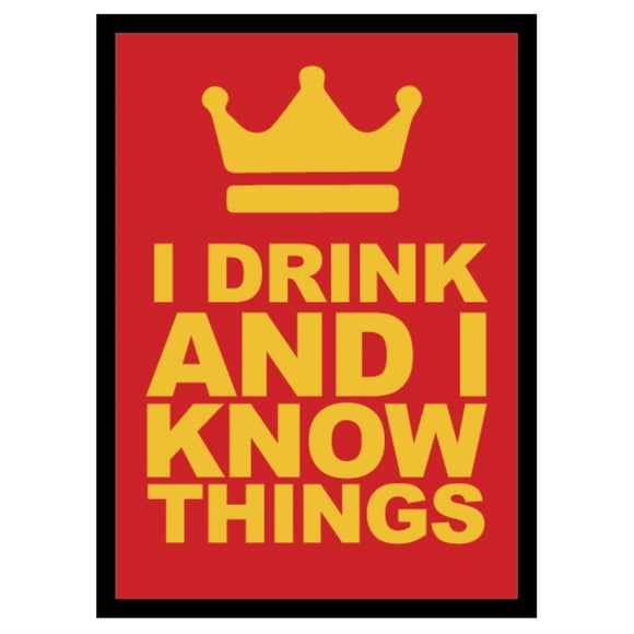 Legion Supplies  I Drink & I Know Things Deck Protector - 50 Count