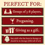 Exploding Kittens Horrible Therapist: Base Edition 3-8 Players - Ages 17+ - 15 Minutes to Play - Comic Building Game - Card Game, Ideal for Family Night Fun, Teens and Adult