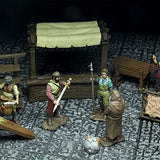 WarLock Dungeon Tiles: Accessory - Merchants - WizKids, Pre-Painted RPG Accessories