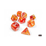 Chessex: Lab 9 Nebula - Molten/White (7ct)