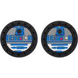 Plasticolor R2-D2 Automotive Cup Holder Coasters, Blue, White, 2 Pack