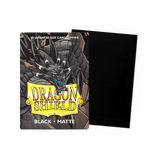 Dragon Shield Sleeves: Black - Matte Sleeves - Japanese Size (60)