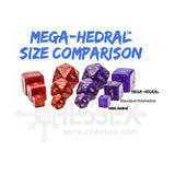 Chessex  Mega Hedrals Scarab Dice Bags, Scarlet & Gold - Set of 7