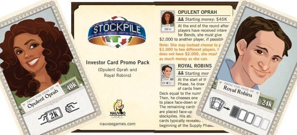 Stockpile: Illicit Investments Promo Bundle - Kickstarter (PROMO Expansion) - New / PROMO Expansion - Kickstarter