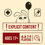 Exploding Kittens Horrible Therapist: Base Edition 3-8 Players - Ages 17+ - 15 Minutes to Play - Comic Building Game - Card Game, Ideal for Family Night Fun, Teens and Adult