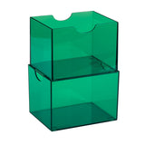 Dragon Shield Deckbox: 100+ Strongbox- Clear Green