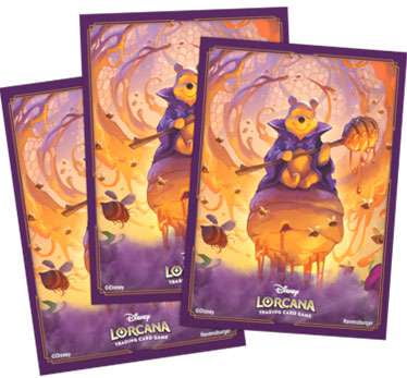 Disney Lorcana Azurite Sea  Winnie the Pooh Card Sleeves (65 Sleeves)