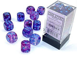 Chessex Nebula Oceanic/gold 16mm d6 Dice Block (12 Dice)