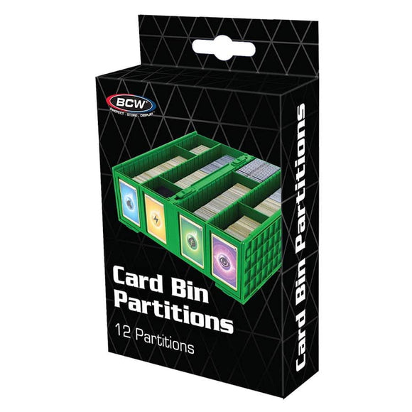BCW SUPPLIES: GREEN CARD BIN PARTITIONS (12CT) (1-CCP-GRN)