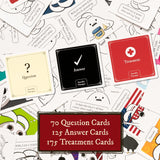 Exploding Kittens Horrible Therapist: Base Edition 3-8 Players - Ages 17+ - 15 Minutes to Play - Comic Building Game - Card Game, Ideal for Family Night Fun, Teens and Adult