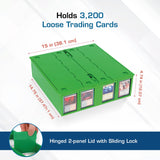 BCW SUPPLIES: 3200-CT CARD BIN GREEN (1-CCB-3200-GRN)