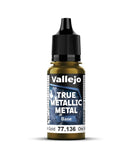 VALLEJO: TRUE METALLIC METAL: GREENISH GOLD - BASE (18 ML)