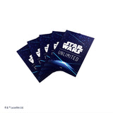 Star Wars: Unlimited Official Accessory Space Blue Double Sleeving Pack (61 Art Sleeves +1 Clear Sleeve)