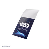 Star Wars: Unlimited Official Accessory Space Blue Double Sleeving Pack (61 Art Sleeves +1 Clear Sleeve)