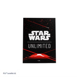 Star Wars: Unlimited Official Accessory Space Red Double Sleeving Pack (61 Art Sleeves +1 Clear Sleeve)