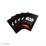 Star Wars: Unlimited Official Accessory Space Red Double Sleeving Pack (61 Art Sleeves +1 Clear Sleeve)