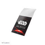 Star Wars: Unlimited Official Accessory Space Red Double Sleeving Pack (61 Art Sleeves +1 Clear Sleeve)