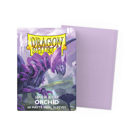 Dragon Shield Sleeves: Orchid - Matte Dual Sleeves - Japanese Size (60)