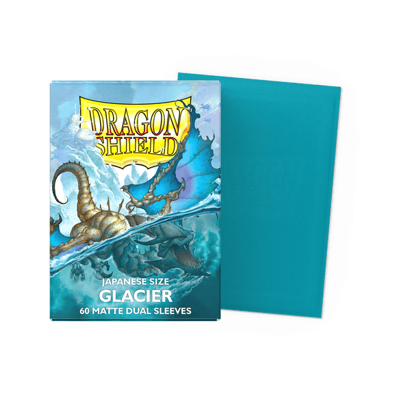 Dragon Shield Sleeves: Glacier - Matte Dual Sleeves - Japanese Size (60)