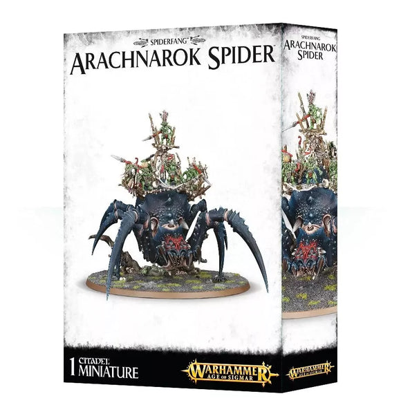 Warhammer Age of Sigmar: Gloomspite Gitz - Webspinner Shaman on Arachnarok Spider