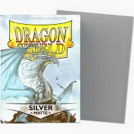Dragon Shield Sleeves: Matte Sliver (Box Of 100)
