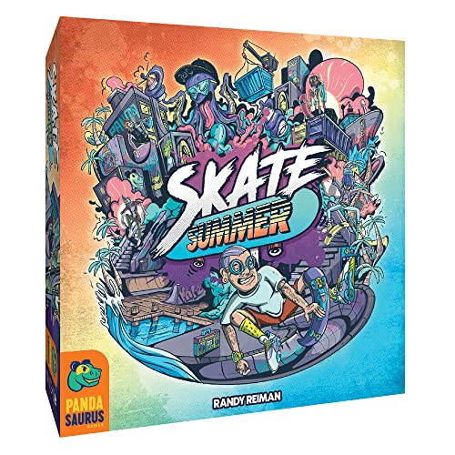 Skate Summer - Pandasaurus Games Boardgame, Ages 14+, 2-5 Players, 45 Min