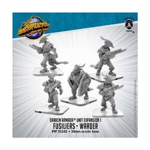 Monsterpocalypse: Draken Armada Unit - Fusiliers & Warder