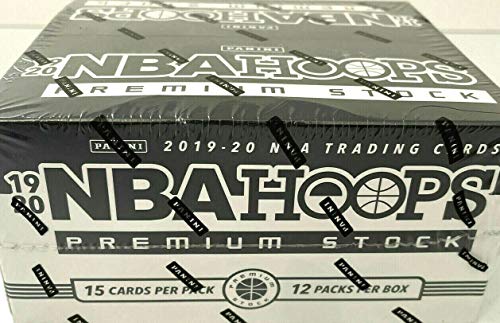 Panini NBA 2019-20 Hoops Premium Basketball Trading Card Value Box - 12 Packs