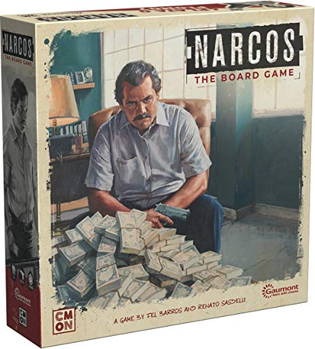 Narcos Drug Lord Strategy Netflix Blockbuster Board Game CMON CMNNRC001