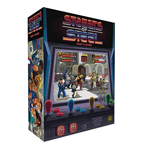 Streets of Steel: Rush N Scare - Greater Than Games, Retro Tabletop Arcade Game, Ages 14+, 1-4 Players