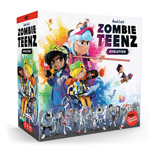 Zombie Teenz Evolution -  Board Game, Ages 8+, 2-4 Players, 20 MIn