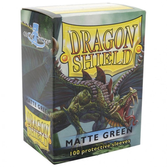 Dragon Shield Sleeves: Matte Green (Box Of 100) (image)