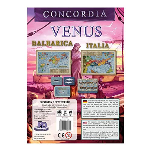 Rio Grande Games RIO588 Concordia-Venus-Balearica & Italia Board Game