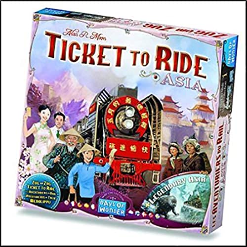 Ticket to Ride: Asia Expansion, for Ages 8 and up, from Asmodee