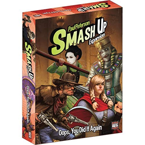 Smash Up: Oops You Did it Again - Stand Alone Expansion (2 Players)  Or Combine With Other Smash Up Titles (4 Players) - Alderac Entertainment Group (AEG), Ages 12+, 2 Players, 45 Min