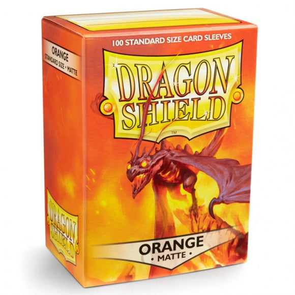 Dragon Shield Sleeves: Matte Orange (Box Of 100) (image)