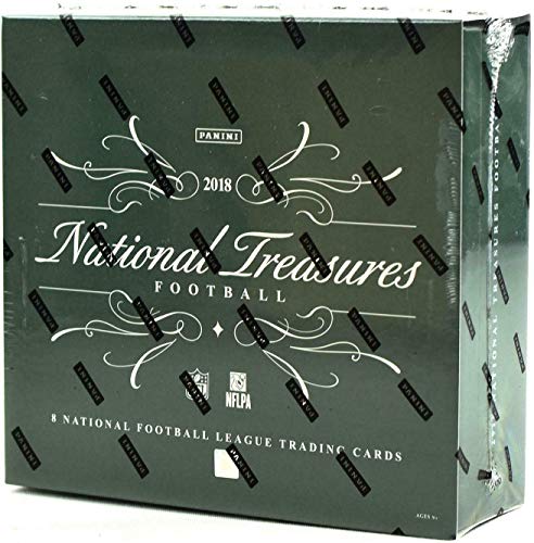 2018 Panini America National Treasures Football: Hobby Box (92766) - 1 pack of 8 cards