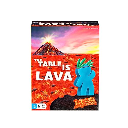 The Table Is Lava - R&R Games, Card Throwing Meeple Game, Dexterity, Ages 14+, 2-4 Players