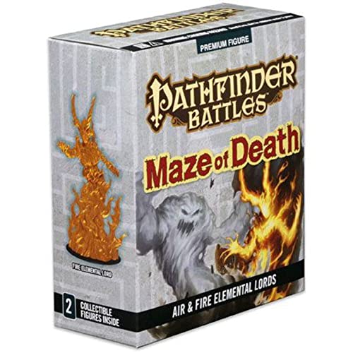 Wizkids Pathfinder Battles: Maze of Death - Fire and Air Elemental Lords Figure