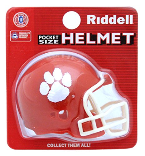 Caseys 9585594255 Clemson Tigers Helmet Riddell Pocket Pro Speed Style