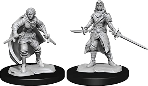 WizKids WZK90228 D&D Nolzurs Marvelous Unpainted Half-Elf Rogue Female W14 Miniature